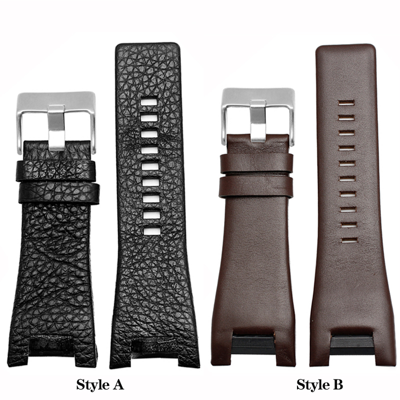 Diesel Watches Smartwatch - Bracelet de montre en cuir véritable