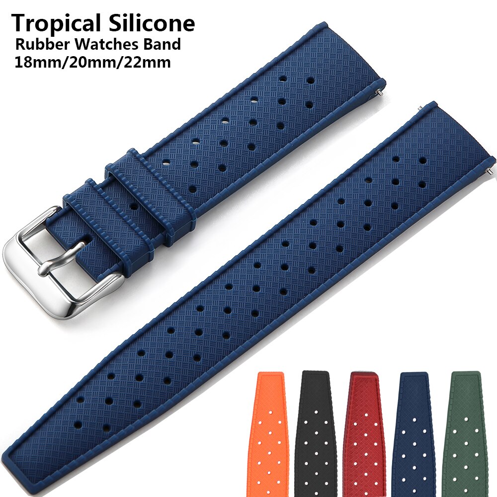 Citizen Watches Smartwatch - Nouveau bracelet en caoutchouc Tropical pour