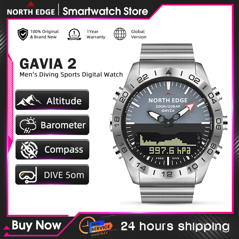 Smartwatch Army Watches For Men - NORTH EDGE – montre de plongée