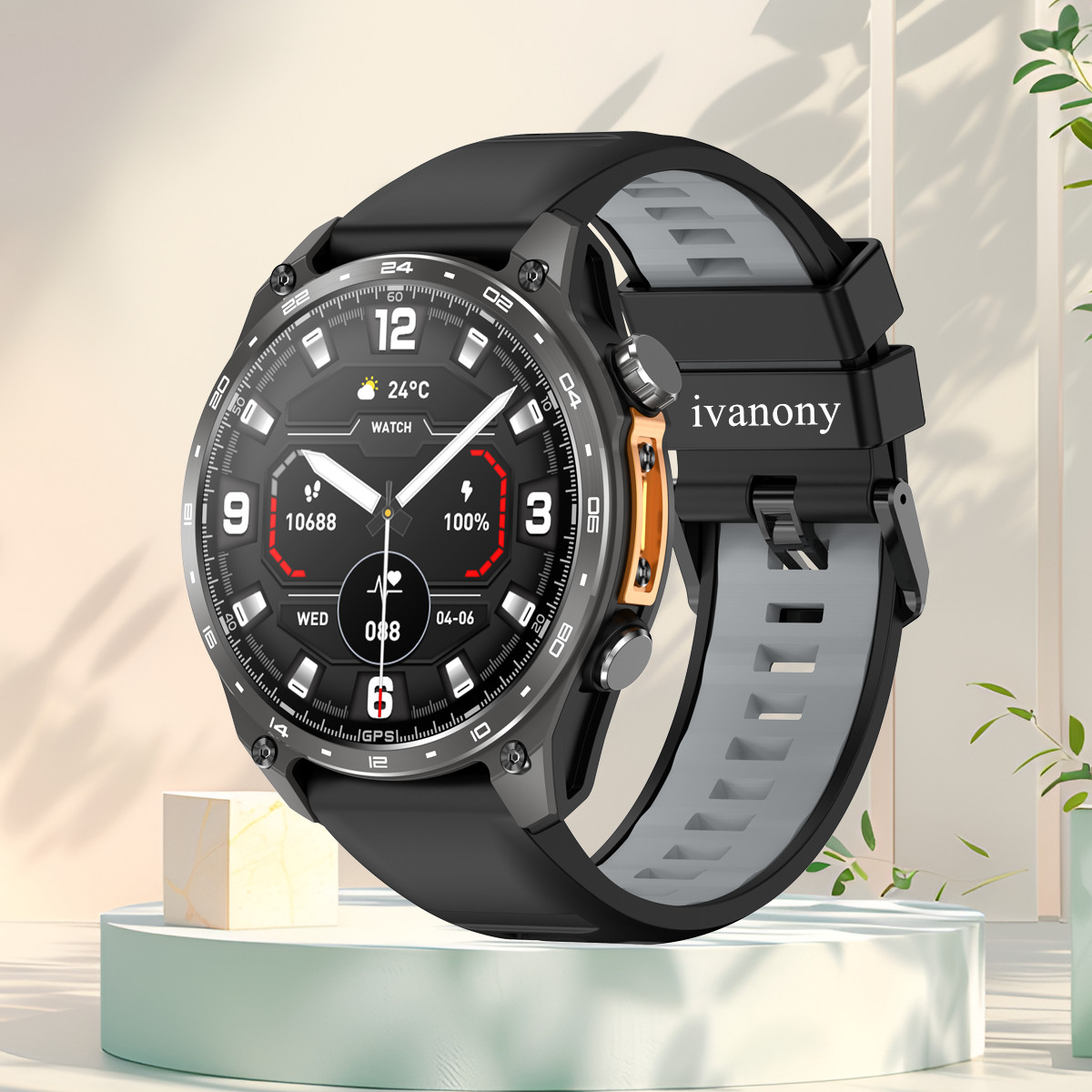 Smartwatch Watch Whatsapp - Montre connectée de sport étanche 3ATM,