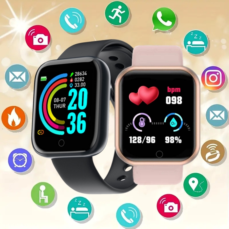 Smartwatch Digital Watches For Women - Montre connectée Y68 D20 pour les