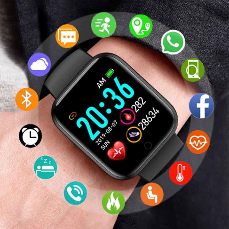 Smartwatch Watches Wallpaper - Montre intelligente numérique étanche pour hommes