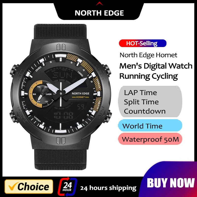 Smartwatch Army Watches For Men - Montre intelligente NORTH EDGE pour homme,