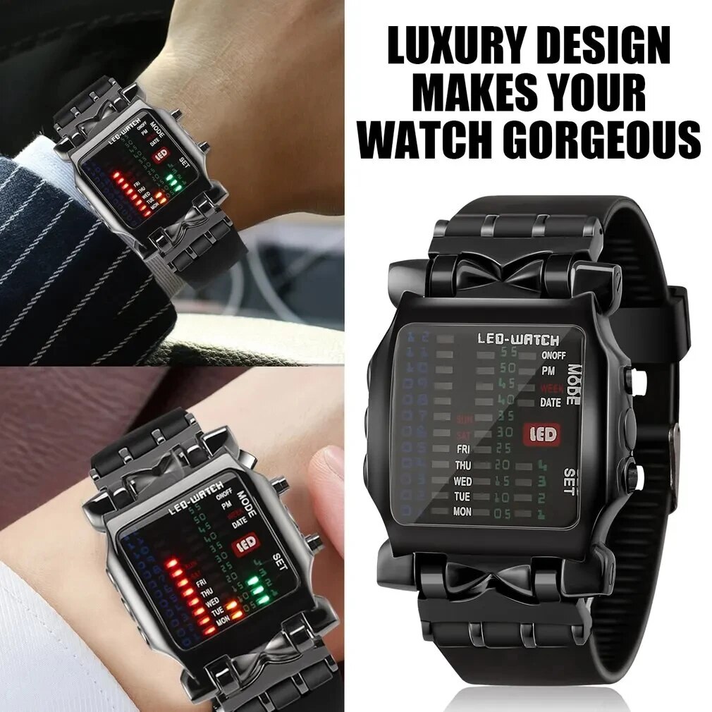 Timex Watches Smartwatch - Montre Led binaire créative étanche affaires