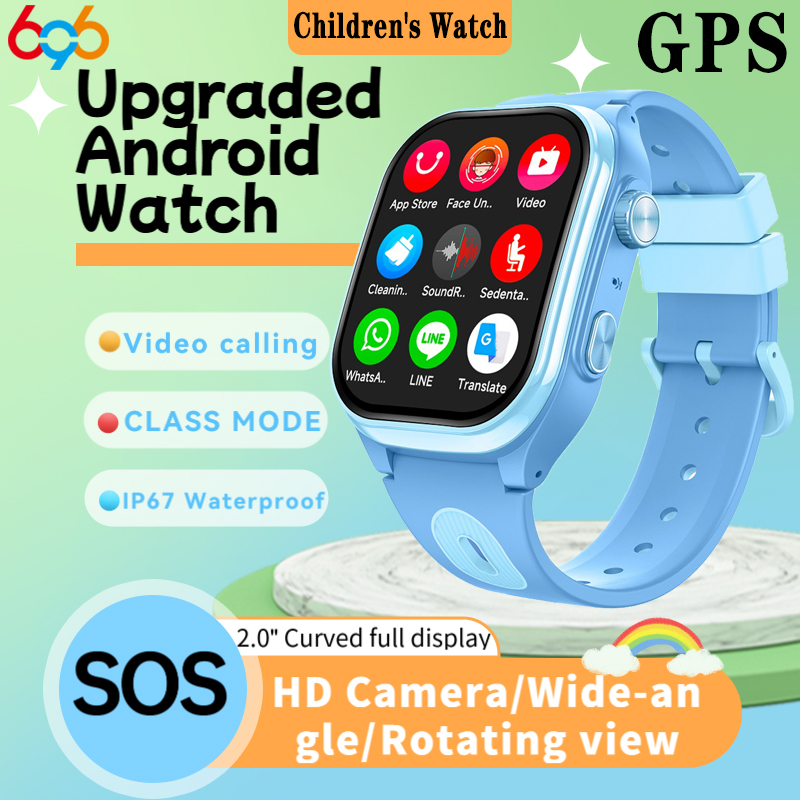 Smartwatch Watches For Girls Kids - Montres intelligentes 4G pour enfants, 2+16G,