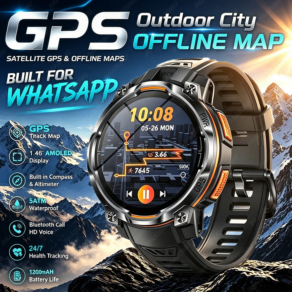 Smartwatch Watch Whatsapp - Nouvelle montre intelligente GPS 2026 avec