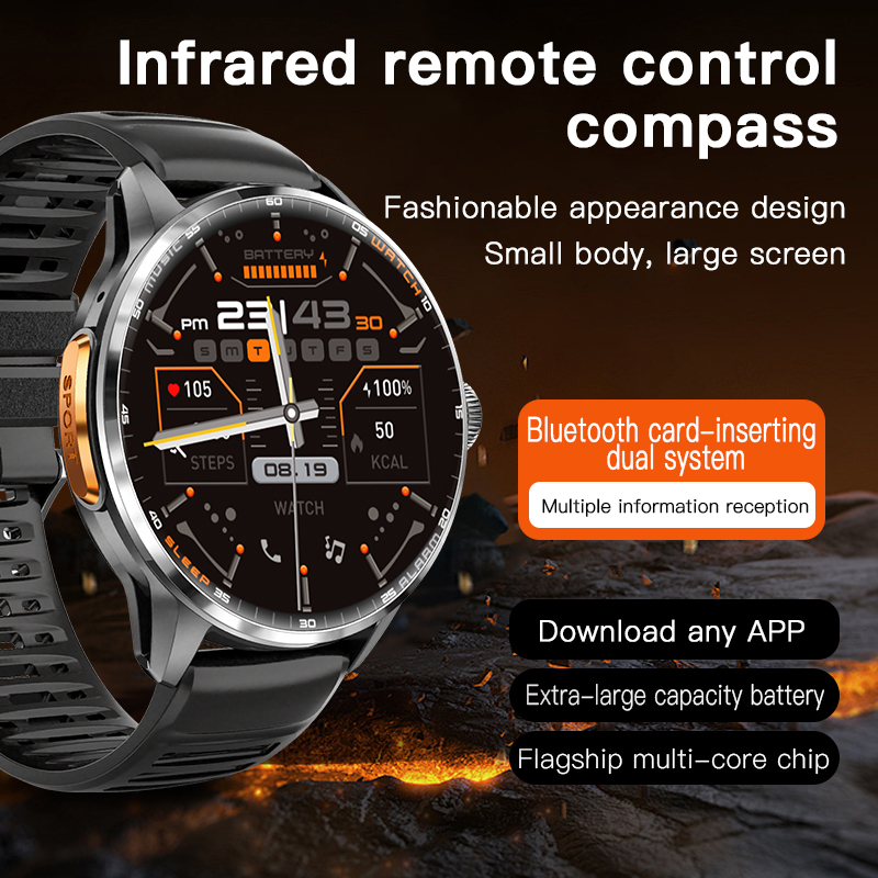 Smartwatch Watch Whatsapp - Montre connectée H100, écran AMOLED de