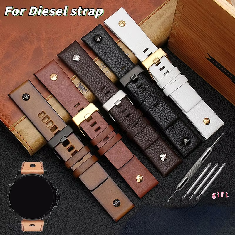 Bracelet de montre en cuir vér - Diesel Watches Smartwatch avis et prix
