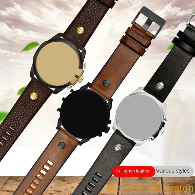 Bracelet de montre en cuir vér - Diesel Watches Smartwatch avis et prix