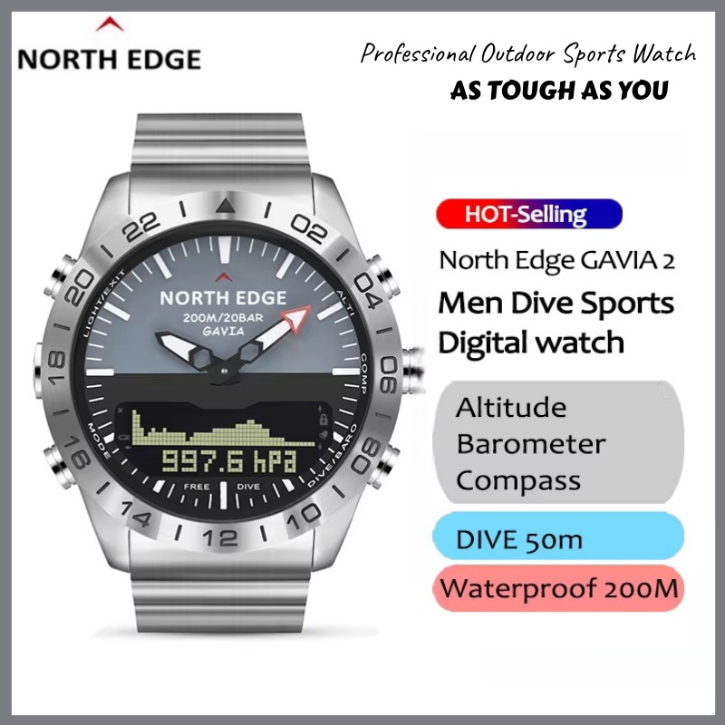 NORTH EDGE Montre connectée de - Smartwatch Army Watches For Men avis et prix