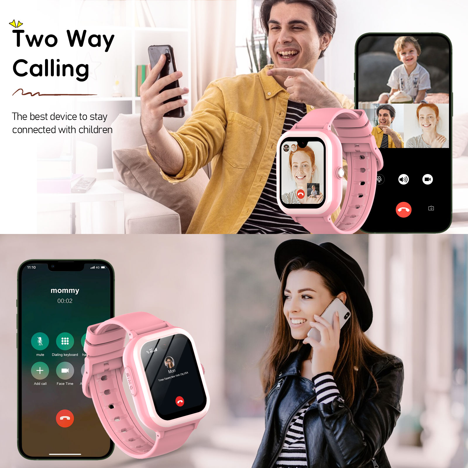 Montre connectée pour enfants  - Smartwatch Watch Whatsapp avis et prix