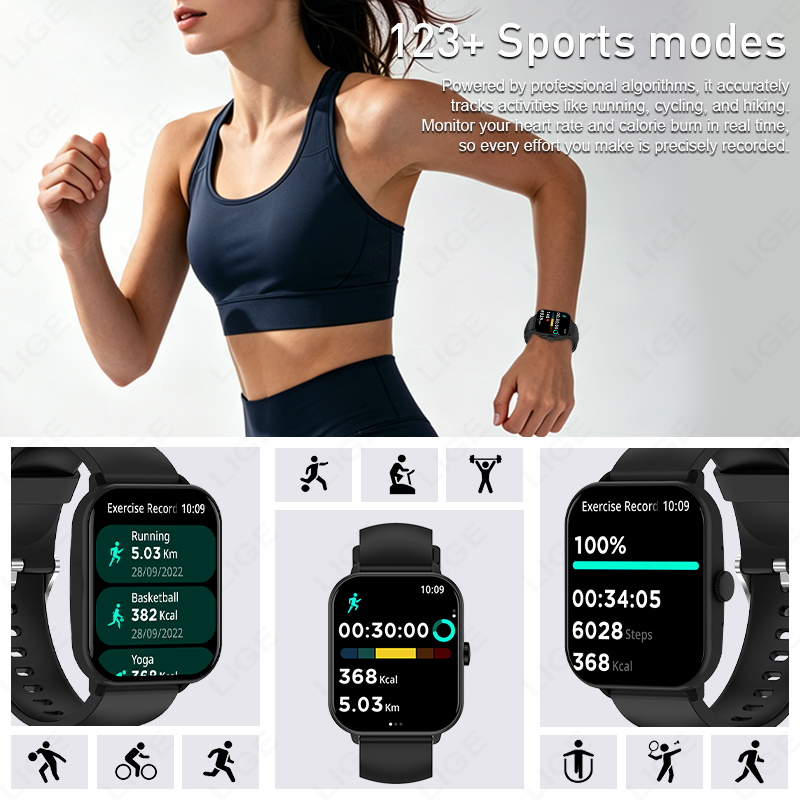 Montre connectée LIGE avec fon - Smartwatch Watches Birthday Gift For Men avis et prix
