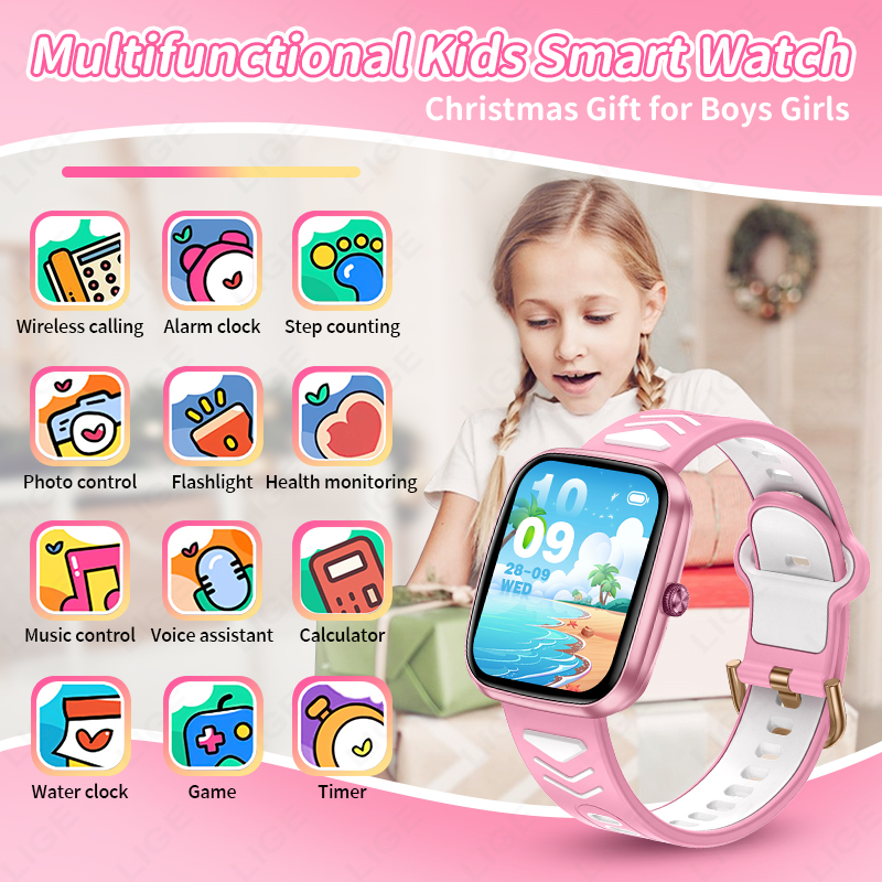 Montre connectée LIGE pour enf - Smartwatch Watches For Girls Kids avis et prix