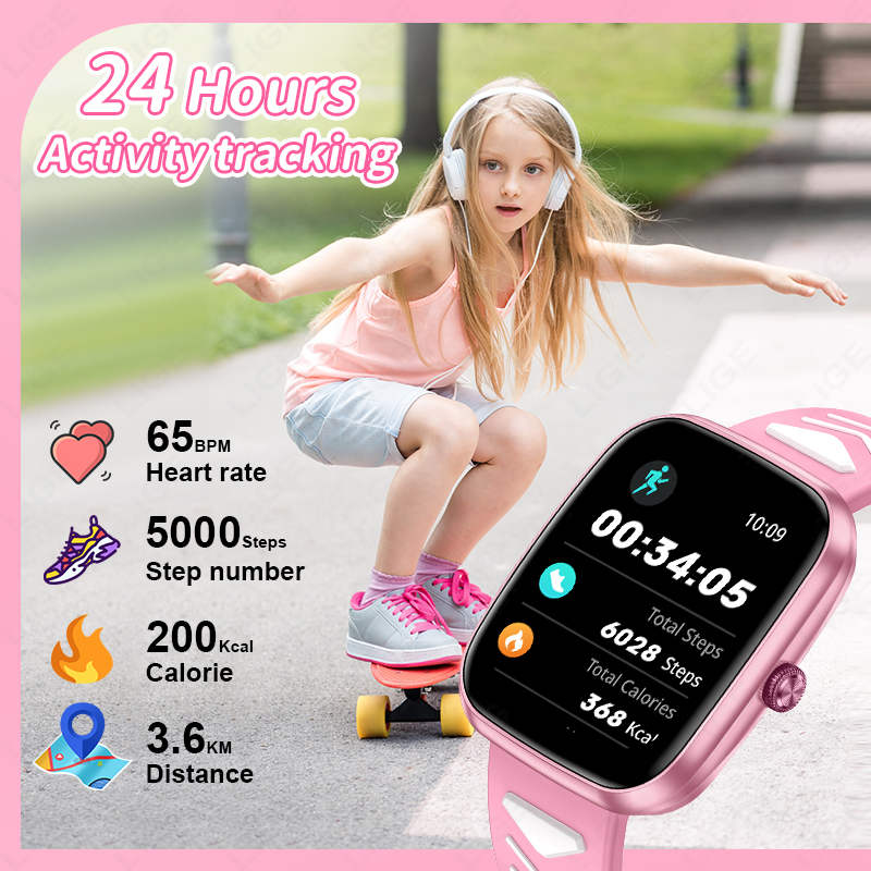 Montre connectée LIGE pour enf - Smartwatch Watches For Girls Kids avis et prix