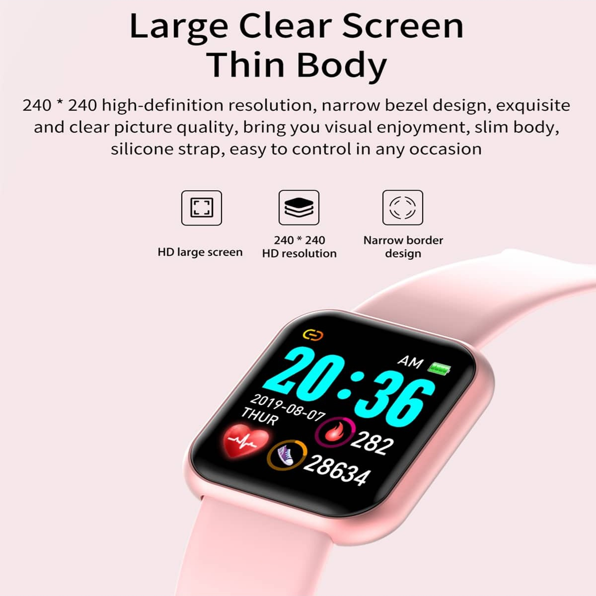Montre connectée Y68 D20 pour  - Smartwatch Digital Watches For Women avis et prix