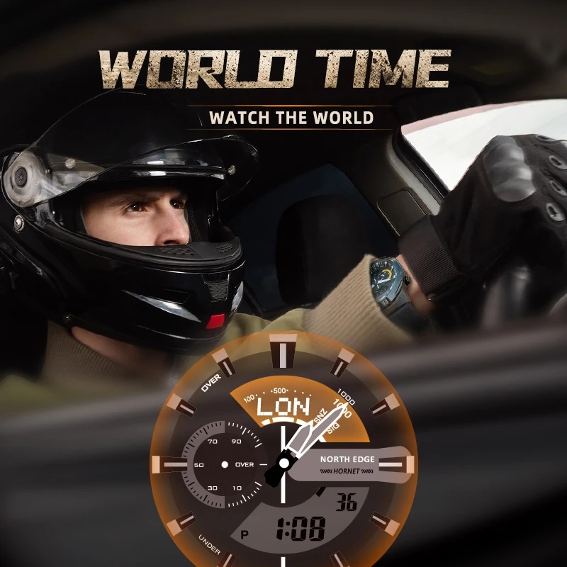Montre intelligente NORTH EDGE - Smartwatch Army Watches For Men avis et prix