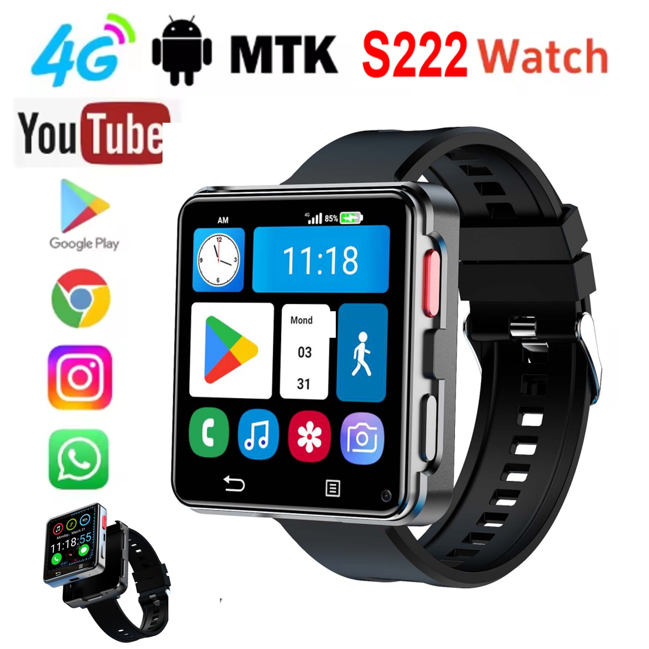 Montre connectée S222 4G avec  - Watch Smartwatch avis et prix