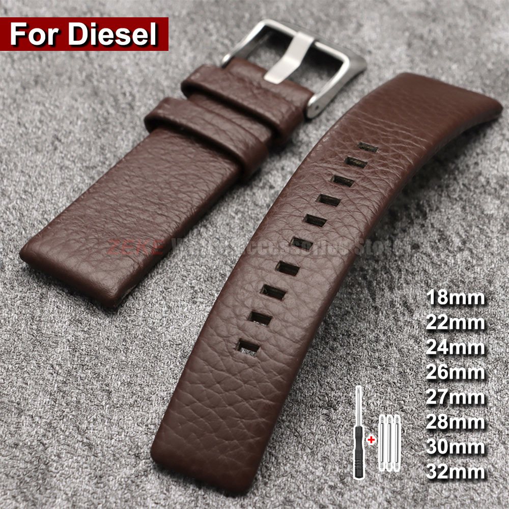Bracelet de montre en cuir ple - Diesel Watches Smartwatch avis et prix