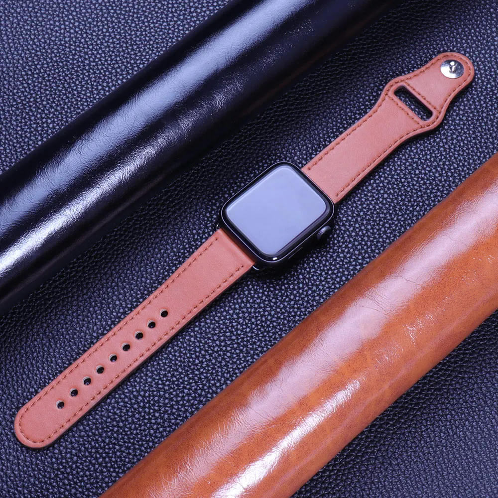 Bracelet en cuir pour Apple wa - Smartwatch Iphone Watches For Women avis et prix