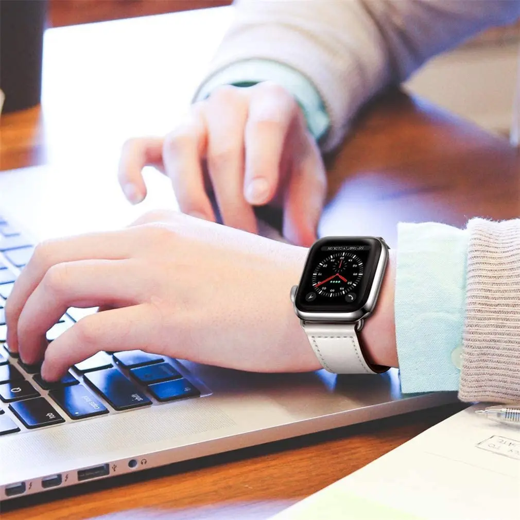 Bracelet en cuir pour Apple wa - Smartwatch Iphone Watches For Women avis et prix