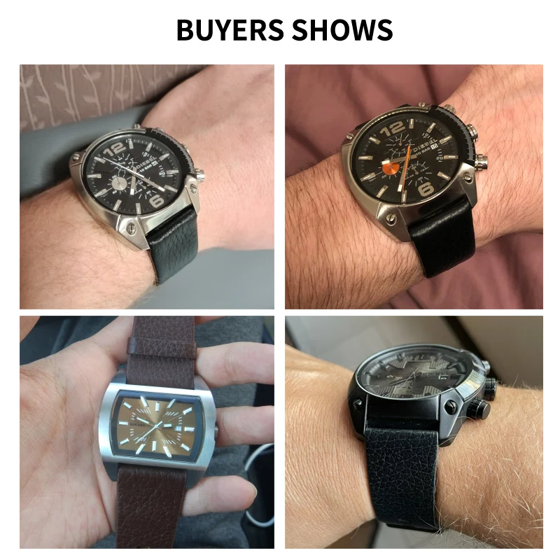 Bracelet de montre en cuir vér - Diesel Watches Smartwatch avis et prix